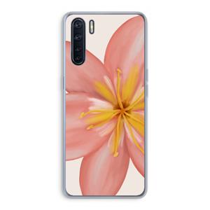 CaseCompany Pink Ellila Flower: Oppo A91 Transparant Hoesje