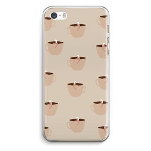 CaseCompany Morning coffee: iPhone 5 / 5S / SE Transparant Hoesje