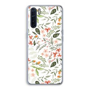 CaseCompany Sweet little flowers: Oppo A91 Transparant Hoesje