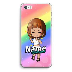 CaseCompany Chibi Maker vrouw: iPhone 5 / 5S / SE Transparant Hoesje