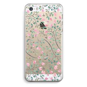 CaseCompany Sierlijke bloemen: iPhone 5 / 5S / SE Transparant Hoesje