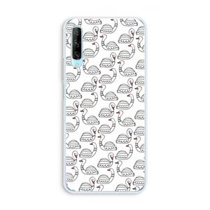 CaseCompany Zwanen: Huawei P Smart Pro Transparant Hoesje