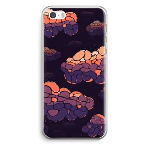 CaseCompany Patroon Wolken: iPhone 5 / 5S / SE Transparant Hoesje