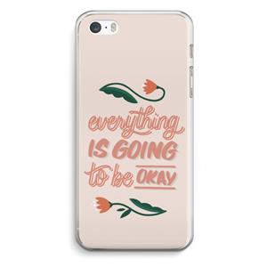 CaseCompany Optimistic flower girl: iPhone 5 / 5S / SE Transparant Hoesje