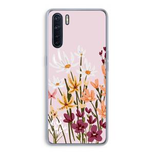 CaseCompany Painted wildflowers: Oppo A91 Transparant Hoesje