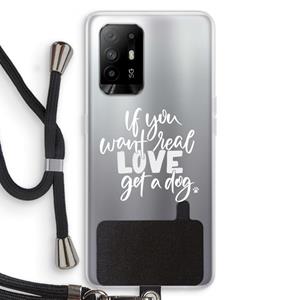 CaseCompany Partner in crime: Oppo A94 5G Transparant Hoesje met koord