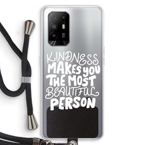 CaseCompany The prettiest: Oppo A94 5G Transparant Hoesje met koord