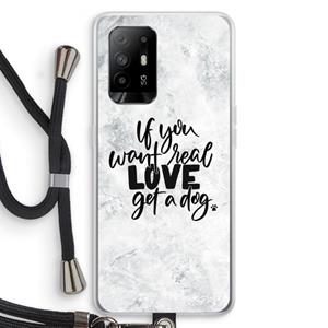 CaseCompany Partner in crime: Oppo A94 5G Transparant Hoesje met koord