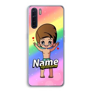 CaseCompany Chibi Maker man: Oppo A91 Transparant Hoesje