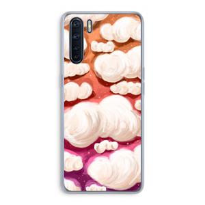 CaseCompany Katoen Wolken: Oppo A91 Transparant Hoesje