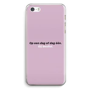 CaseCompany gij beslist: iPhone 5 / 5S / SE Transparant Hoesje