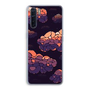 CaseCompany Patroon Wolken: Oppo A91 Transparant Hoesje
