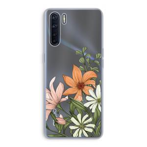 CaseCompany Floral bouquet: Oppo A91 Transparant Hoesje