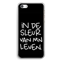 CaseCompany De Sleur: iPhone 5 / 5S / SE Transparant Hoesje