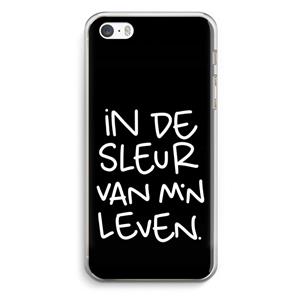 CaseCompany De Sleur: iPhone 5 / 5S / SE Transparant Hoesje