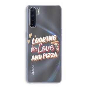 CaseCompany Pizza is the answer: Oppo A91 Transparant Hoesje