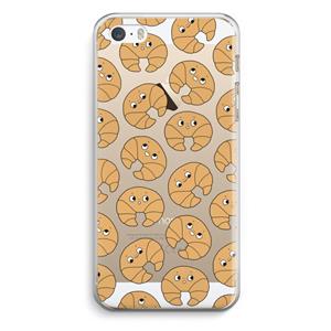 CaseCompany Croissant: iPhone 5 / 5S / SE Transparant Hoesje