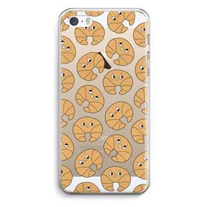 CaseCompany Croissant: iPhone 5 / 5S / SE Transparant Hoesje