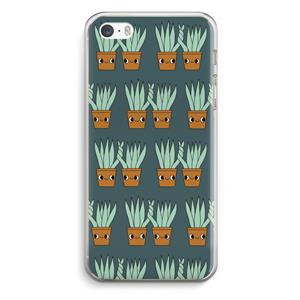 CaseCompany Sansevieria: iPhone 5 / 5S / SE Transparant Hoesje