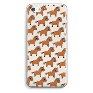 CaseCompany Pony: iPhone 5 / 5S / SE Transparant Hoesje