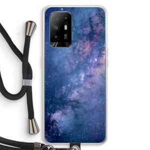 CaseCompany Nebula: Oppo A94 5G Transparant Hoesje met koord