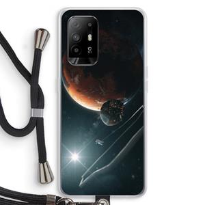 CaseCompany Mars Renaissance: Oppo A94 5G Transparant Hoesje met koord