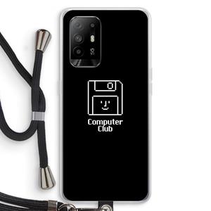CaseCompany Hello: Oppo A94 5G Transparant Hoesje met koord
