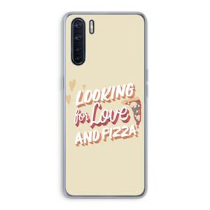 CaseCompany Pizza is the answer: Oppo A91 Transparant Hoesje