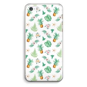 CaseCompany Ananas bladeren: iPhone 5 / 5S / SE Transparant Hoesje