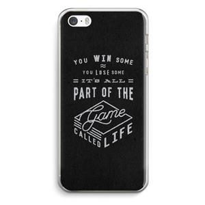 CaseCompany Life: iPhone 5 / 5S / SE Transparant Hoesje