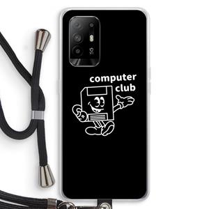CaseCompany Floppyhead: Oppo A94 5G Transparant Hoesje met koord