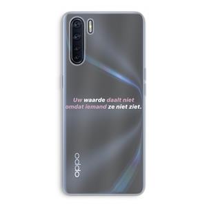 CaseCompany uw waarde daalt niet: Oppo A91 Transparant Hoesje
