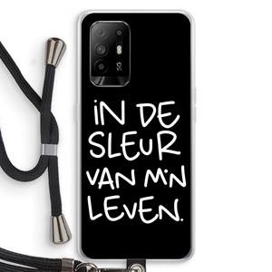 CaseCompany De Sleur: Oppo A94 5G Transparant Hoesje met koord