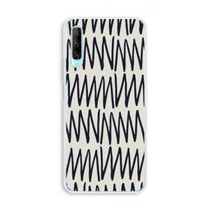 CaseCompany Marrakech Zigzag: Huawei P Smart Pro Transparant Hoesje