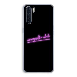 CaseCompany Vice Black: Oppo A91 Transparant Hoesje