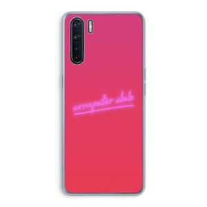 CaseCompany Vice Glow: Oppo A91 Transparant Hoesje
