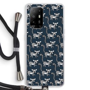 CaseCompany Makis: Oppo A94 5G Transparant Hoesje met koord