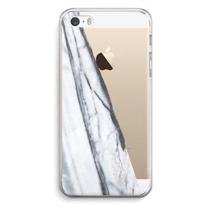 CaseCompany Gestreepte marmer: iPhone 5 / 5S / SE Transparant Hoesje