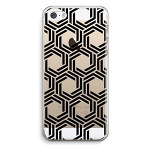 CaseCompany Geometrisch patroon: iPhone 5 / 5S / SE Transparant Hoesje