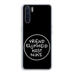 CaseCompany Vriendelijkheid: Oppo A91 Transparant Hoesje