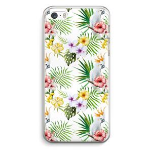 CaseCompany Gele kuif: iPhone 5 / 5S / SE Transparant Hoesje