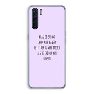 CaseCompany Sprong: Oppo A91 Transparant Hoesje
