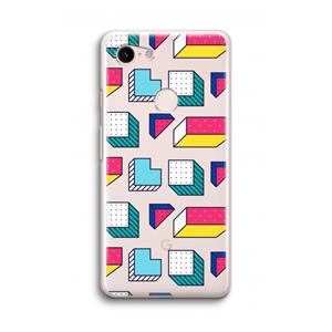 CaseCompany 8-bit N°7: Google Pixel 3 Transparant Hoesje