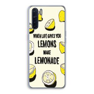 CaseCompany Lemonade: Oppo A91 Transparant Hoesje