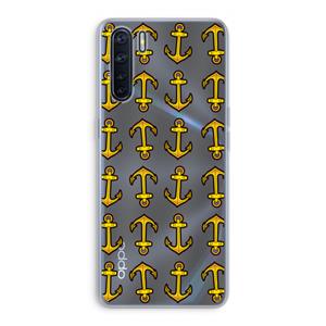 CaseCompany Musketon Anchor: Oppo A91 Transparant Hoesje