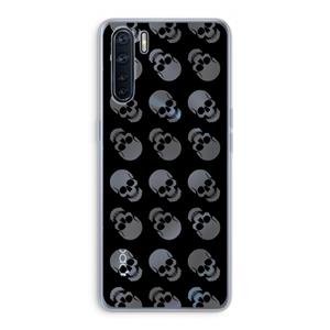 CaseCompany Musketon Skulls: Oppo A91 Transparant Hoesje