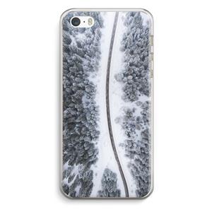 CaseCompany Snøfall: iPhone 5 / 5S / SE Transparant Hoesje
