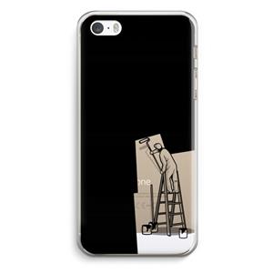 CaseCompany Musketon Painter: iPhone 5 / 5S / SE Transparant Hoesje