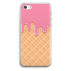 CaseCompany Ice cream: iPhone 5 / 5S / SE Transparant Hoesje