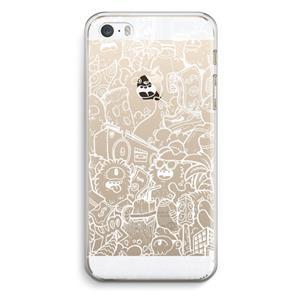 CaseCompany Vexx City #2: iPhone 5 / 5S / SE Transparant Hoesje